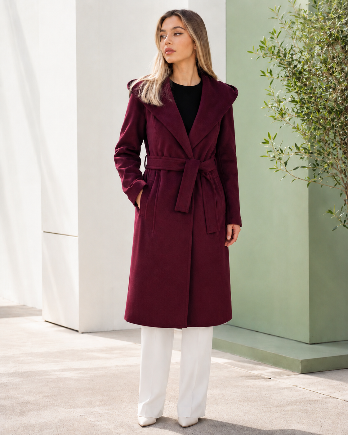 Cappotto Borgogna