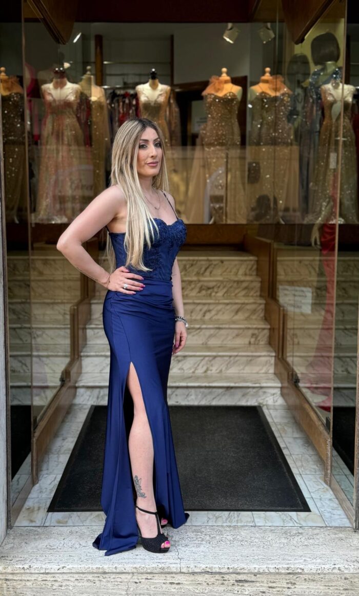 Abito da cerimonia Giulia  Blu - immagine 2