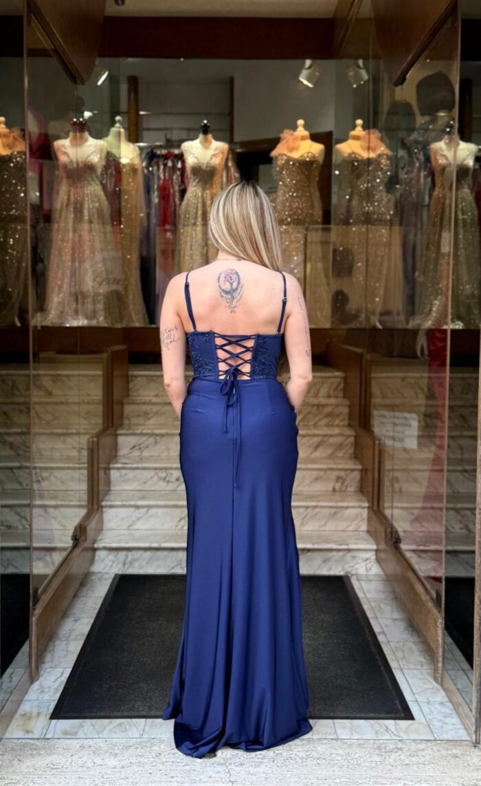 Abito da cerimonia Giulia  Blu - immagine 3