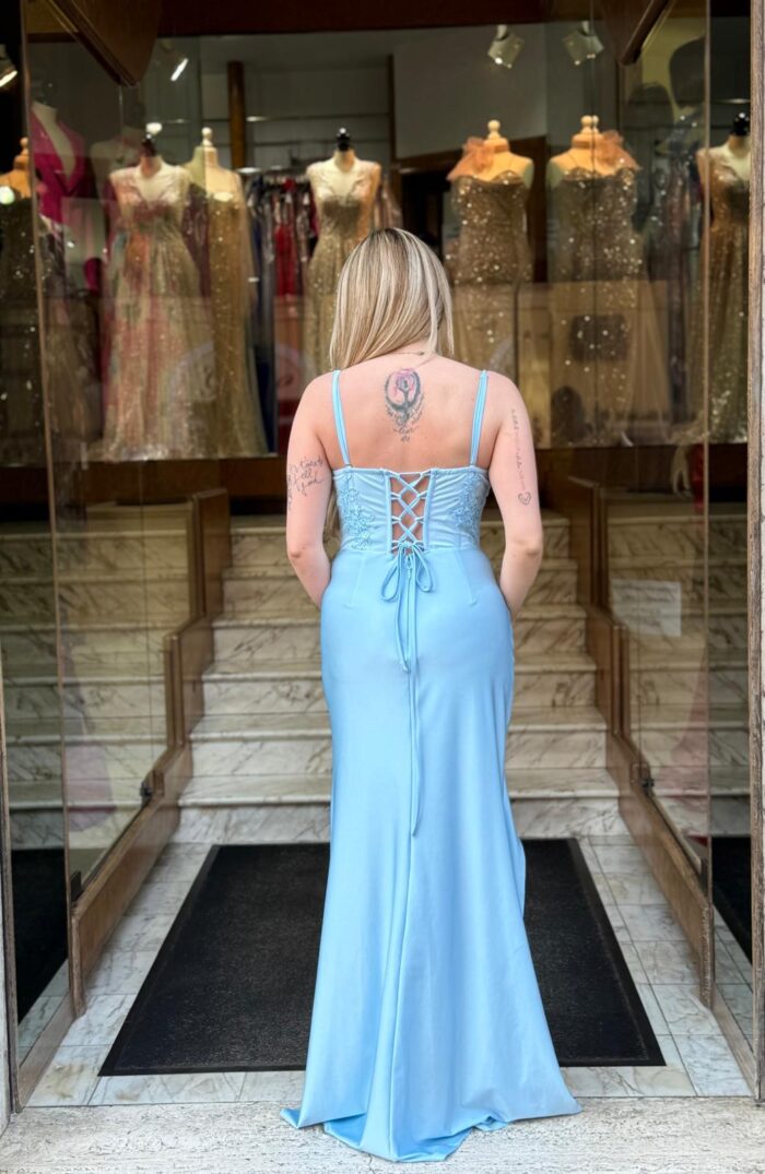 Abito da cerimonia Giulia Azzurro - immagine 3