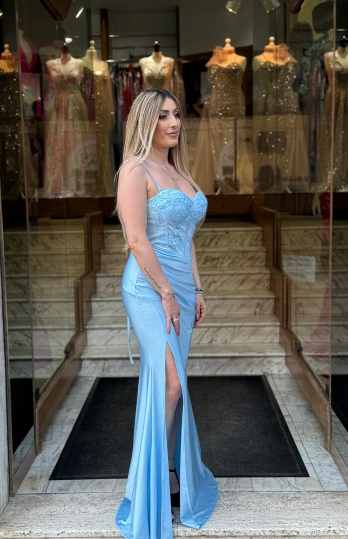 Abito da cerimonia Giulia Azzurro - immagine 2
