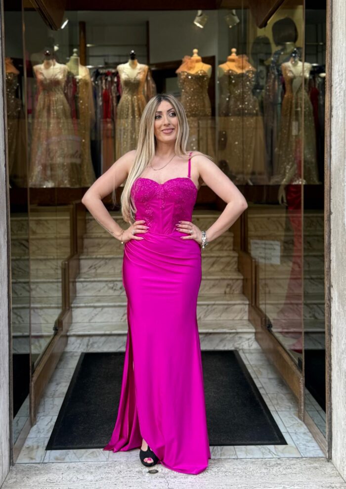 Abito da cerimonia Giulia Fuxia - immagine 5