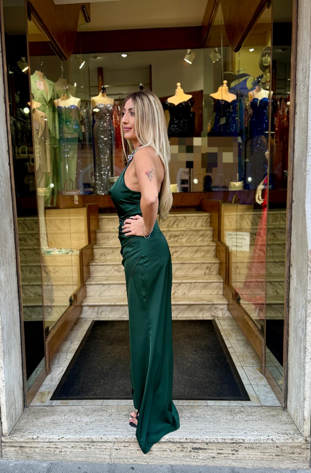 Abito da cerimonia Sophie - verde scuro - immagine 3