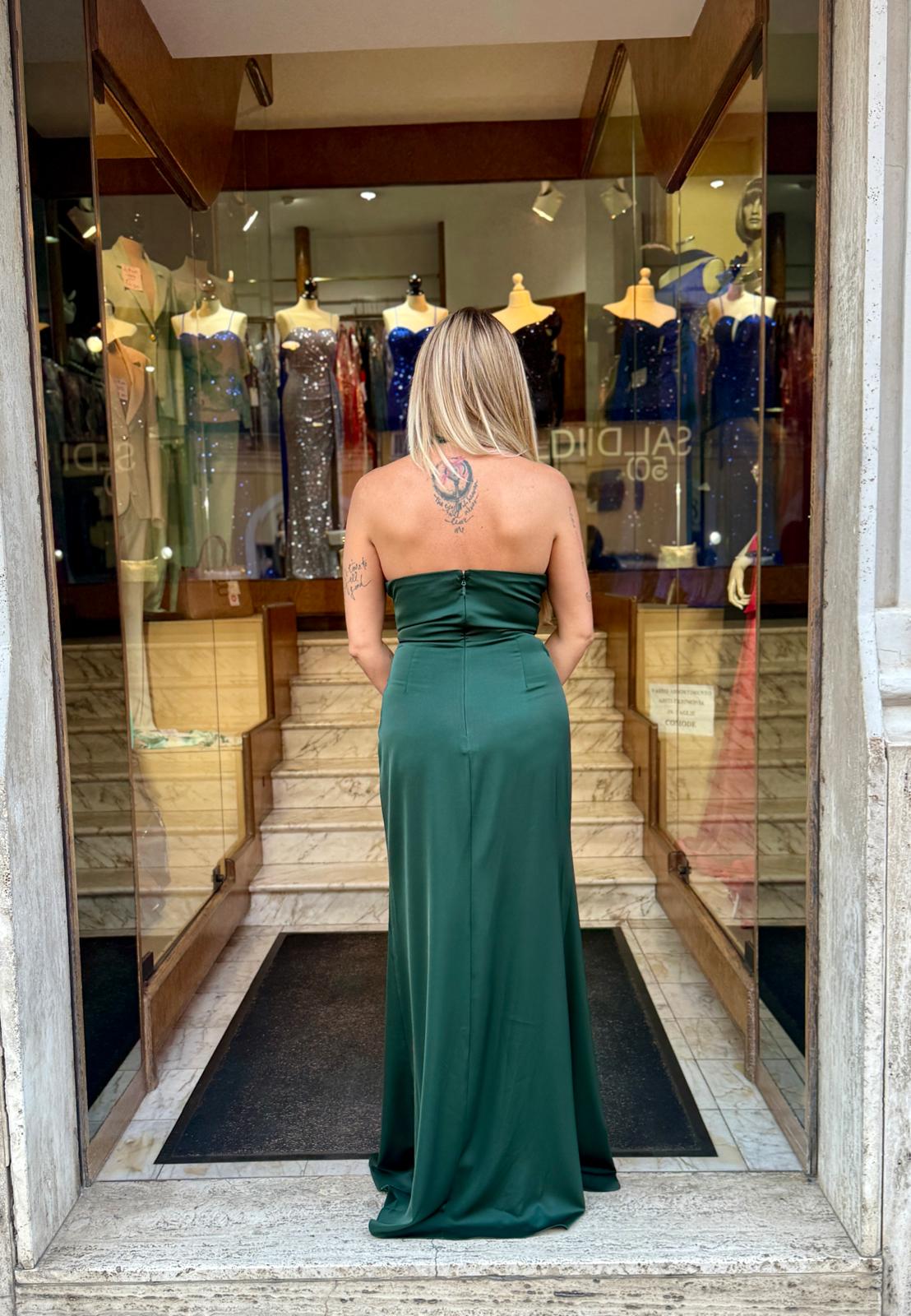 Abito da cerimonia Sophie - verde scuro - immagine 2