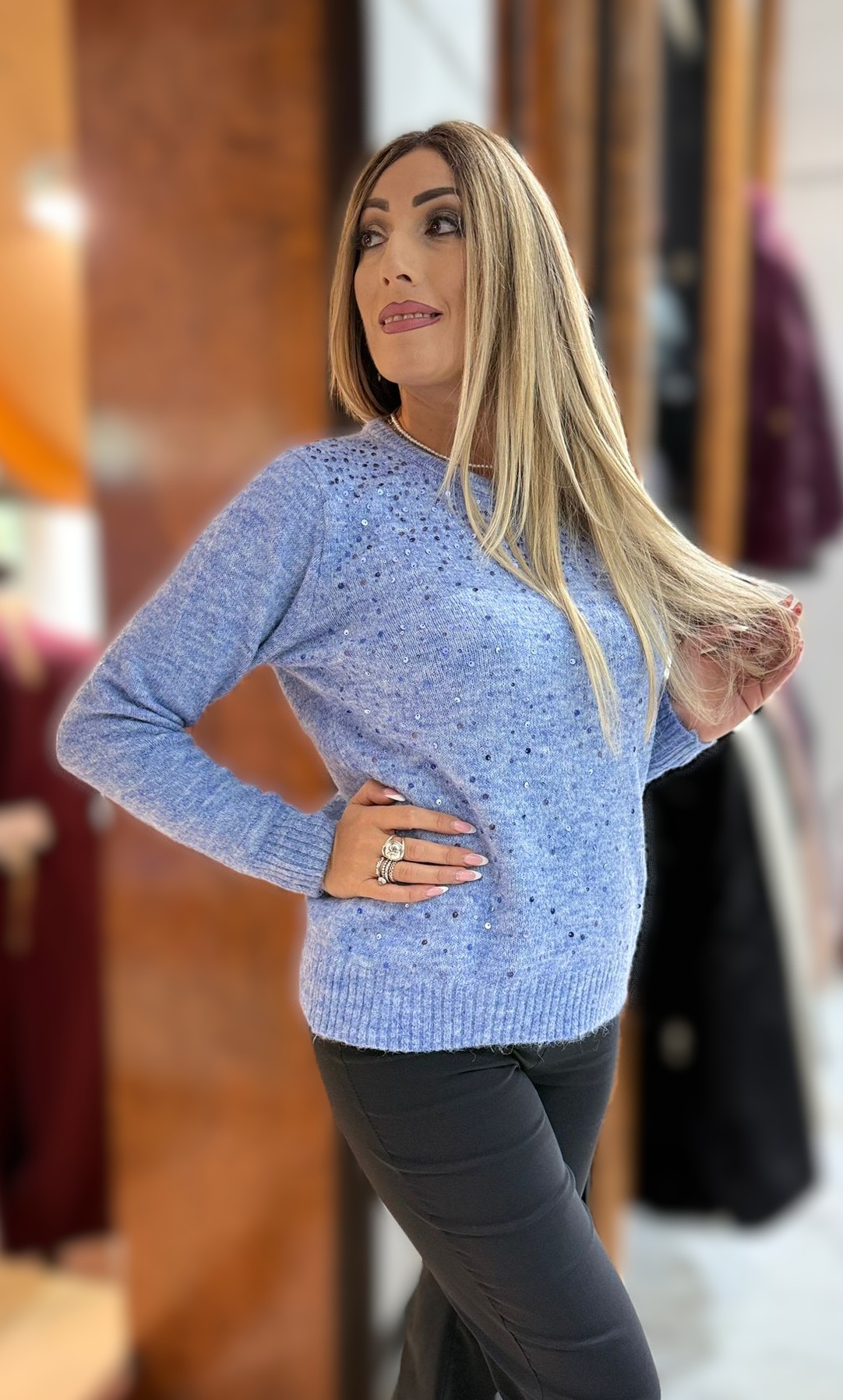 Maglia Angela Celeste - immagine 2