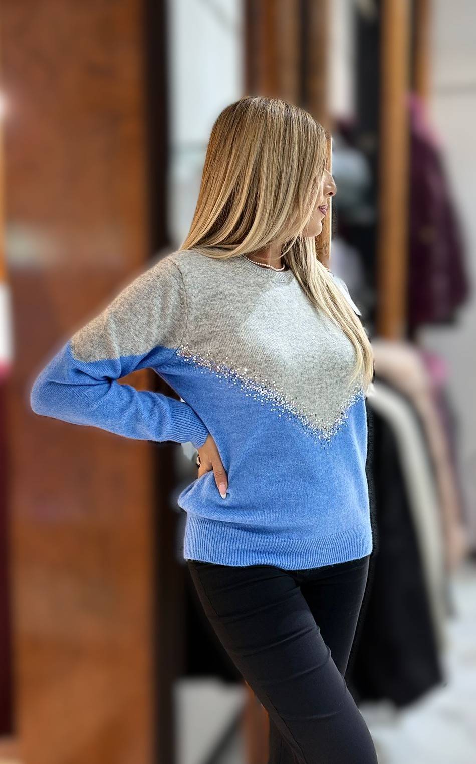 Maglia Linda Grigio Avio - immagine 2