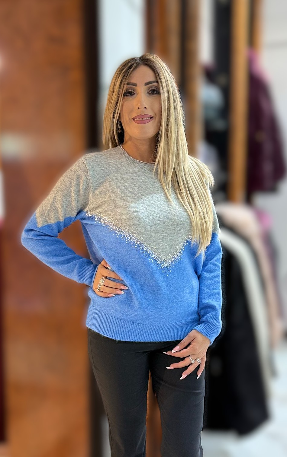 Maglia Linda Grigio Avio - immagine 3