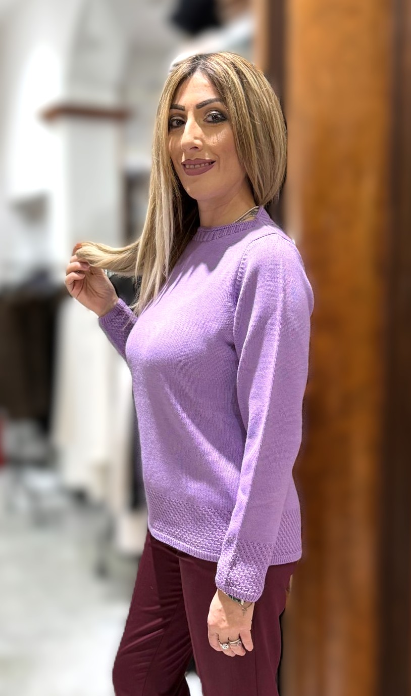 Maglia Flora Lilla - immagine 3