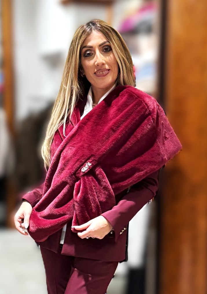 Stola Patrizia bordo - immagine 2